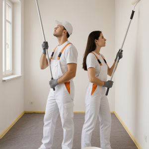 Einmaliger Wand und Deckenanstrich