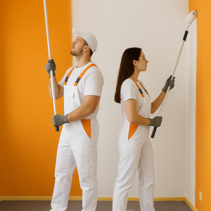 Zweimaliger Wand- & Deckenanstrich - Ab 25m²